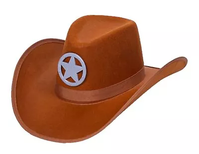 Dress-Up-America Cowboy Hat For Kids - Brown Sheriff Hat - Western Style Hat • $11.64