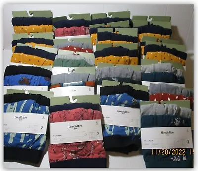 Goodfellow & Co BOXER BRIEFS 2pk Solids & Prints Soft Stretch KNIT Fabric NWT • $11.84