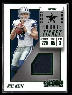 Mike White 2018 Panini Contenders #RTS-39 Rookie Ticket Swatches • $5.49