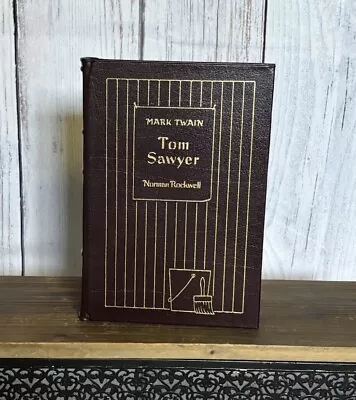 ADVENTURES OF TOM SAWYER By Mark Twain Easton Press Genuine Leather Book VTG • $85