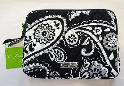 Vera Midnight Paisley EReader EBook Sleeve 8.5x6.5 Padded Zip CatchAll Pouch N58 • $12.98