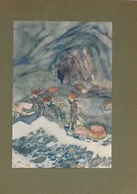 Vintage Coloured Print Edmund Dulac [from] Shakespeare. The Tempest • £10