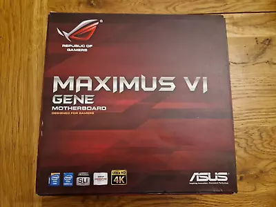 Asus ROG MAXIMUS VI GENE Socket LGA 1150 DDR3 Motherboard With I/O Plate I5 4570 • £99.99