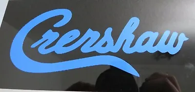 Crenshaw Decal Blue Inspired By Nipsey Hussle The Marathon Continues Sticker • $8.89