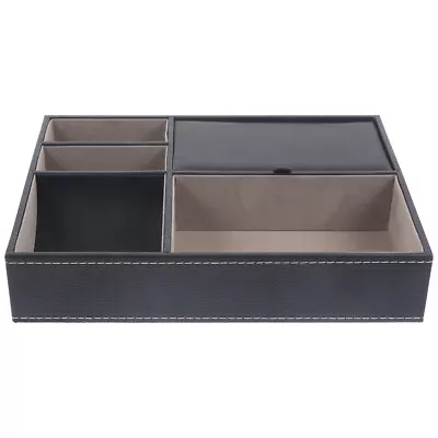  Flannel Bedside Storage Box Man Organizer Bags For Travel Mens Valet Tray • £19.85