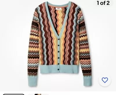 Missoni For Target Cardigan Sweater Women's X-Small Zig Zag Chevron • $15.99