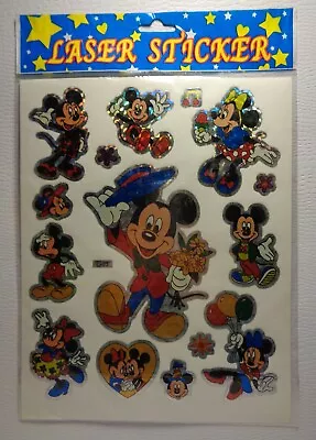 10 Packs Mickey & Minnie Mouse Laser Stickers *birthday Party Favors* Set Lot • $8.95