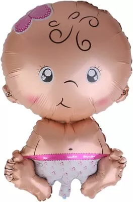 Baby Girl 30  Big Foil Balloon For Baby Shower Christening Birthday Party • £2.49