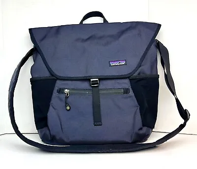 Patagonia Vertical Mass Laptop Messenger Bag Shoulder Strap Tote - Blue - NICE • $47.95