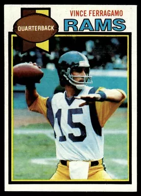 1979 Topps Vince Ferragamo Rookie Los Angeles Rams #409 Set Break EXMT+ • $1.49
