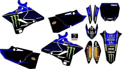 2015-2021 Yamaha YZ 125 250 Hutten Metaal Yamaha Race Team Graphics Kit & Plates • $134.99