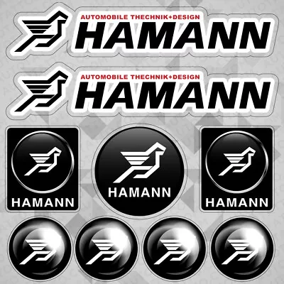 Hamann Tuning Car Sport Racing Sticker Vinyl 3D Decal Stripes Logo Decor GmbH • $8.99