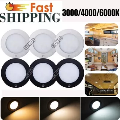 2-12x LED 12V Spot Light Touch Switch Dimmable Caravan Boat RV Camper Downlight • $59.99