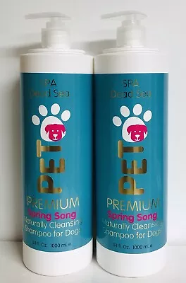 2-Pack SPA Dead Sea ~ Spring Song Premium Shampoo For Dogs 34 Fl Oz Each • $42.99