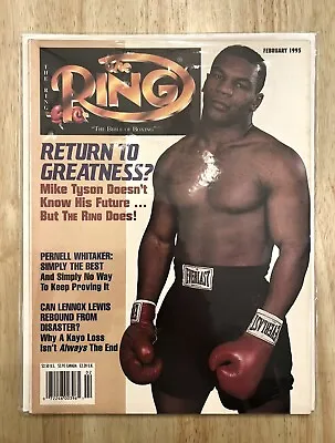 Vintage February 1995 “The Ring” Boxing Magazine – Mike Tyson Cover • $17.99