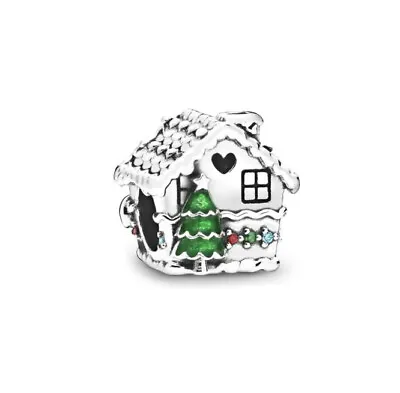 Gingerbread House Christmas Charm Mixed Enamel 798471C01 Candy Cane • £16.99