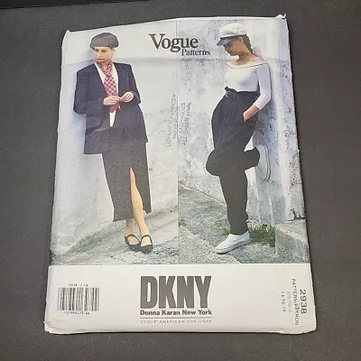 Vintage Sewing Pattern VOGUE American Designer DKNY # 2938 Size 14 16 18 Uncut • $10.90