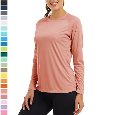 £15.59 • Buy Women Sun Protection UPF 50+ Long Sleeve Performance T-Shirt Outdoor Casual Tops