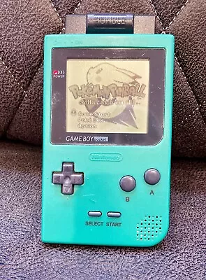 Nintendo Game Pocket Green MGB-001 With Pokémon Pinball Game • $49