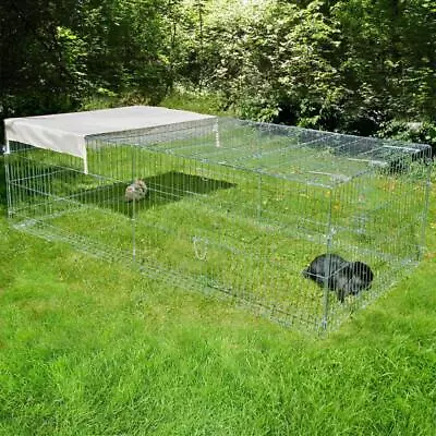 £110.95 • Buy Metal Run Enclosure Sun Shade Escape Barrier Small Pet Large Rabbits Guinea Pigs