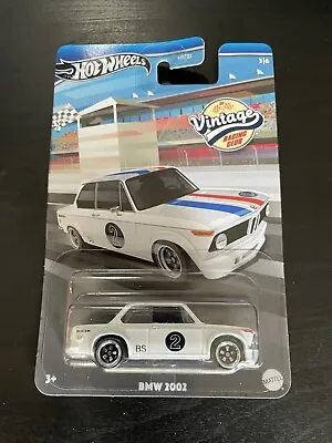 2024 HOT WHEELS VINTAGE RACING CLUB ' BMW 2002 White - In Hand #3/6 • $12.95