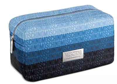 Moschino Fragrances Blue Black Pouch Toiletry Travel Bag Cosmetic Case New • $29.99