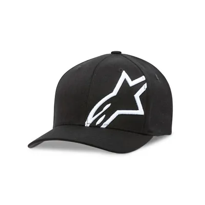 Alpinestars Corp Shift 2 (Flexfit Hat/Cap Cap Curved Brim) - Black/White • $39.99