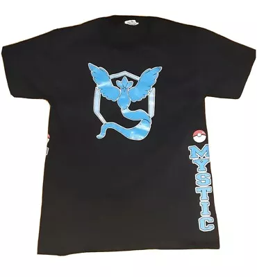 Pokemon Go Team Mystic Double Sided Black T Shirt Size Mens Medium Nintendo • $11.50