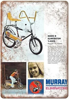 Murray Eliminator Mark II Bicycle Ad Reproduction Metal Sign B279 • $21.95