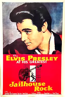 ELVIS PRESLEY Jail House Rock 1957 Movie Theater Poster Reprint 27x41 • $20