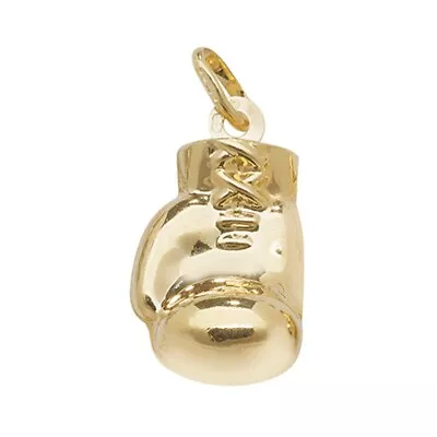 9ct Gold 20mm Plain Boxing Glove Pendant • £127.89