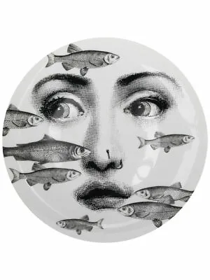 Fornasetti LINA Fish Swimming On Face By Piero Fornasetti Wall Plate Italy NIB  • $285