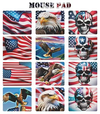 American Flag Mouse Mat/Pad Non-Slip Rectangle Mousepad Designs For Computer PC • $8.99