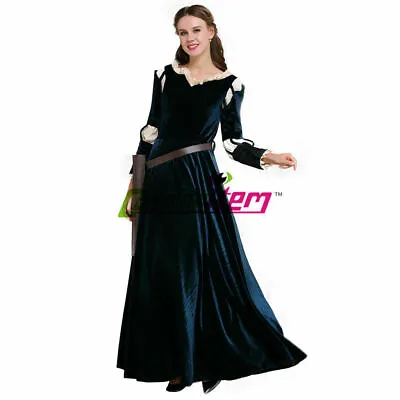 Merida Cosplay Brave Merida Dress Cosplay Costume Adult Halloween Party Costume# • $58.60