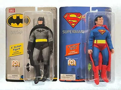 Mego 8  Superhero Lot 2 Batman And Superman Worlds Finest Bruce Wayne Clark Kent • $35