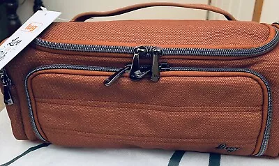 Lug COPPER Brown Matte Luxe VL Trolley Cosmetic Case Bag - NWT - Retail $100 • $46