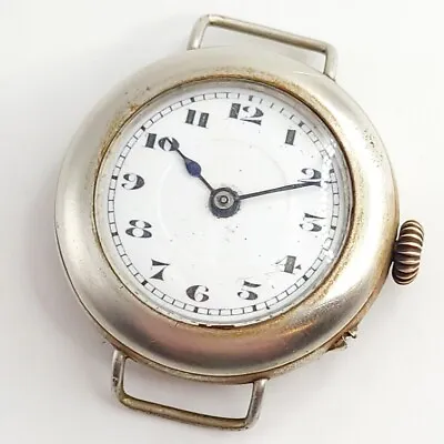£45 • Buy ANTIQUE EARLY 1900S VINTAGE WRISTWATCH TRENCH STYLE WRIST WATCH OLD 1910s 1920s
