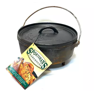 Lodge Sportsman Warehouse Wildlife Turkey 10” Diameter/4 Qt Cast Iron Dutch Oven • $59.99