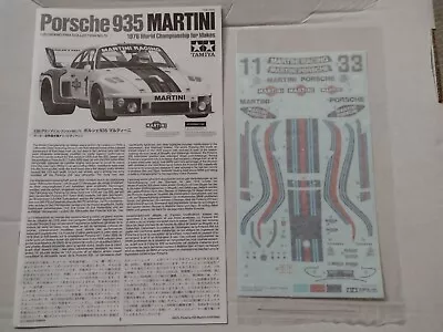 Tamiya 1/20 Porsche 935  Martini  Gr.5 Decals  • £5