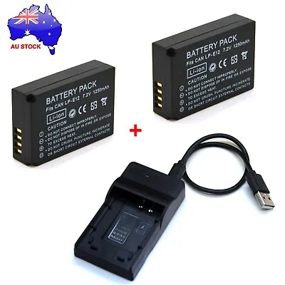 AUS Battery / Charger For Canon EOS M Mirrorless EOS M2 M2W EOS 100D DS126471 • $24.88