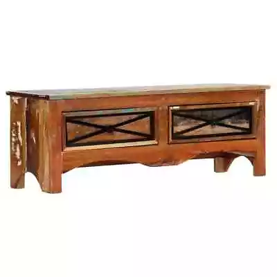 TV Cabinet Solid Reclaimed Wood Entertainment Centre Media Stand Unit VidaXL • £123.99