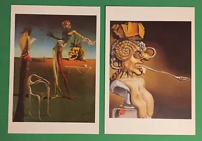 (A) SALVADOR DALI Art Postcards X2 - New And Unused - Paired For Display • £2.99