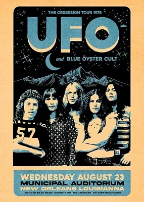 UFO Framed Concert Poster New Orleans • $21.99