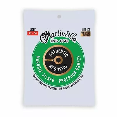 Martin MA540S Authentic Acoustic Marquis Silked Phosphor Bronze Guitar Strings • $10.95