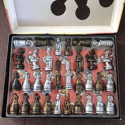 The Simpsons Chess Set Antiqued Metal-Style Boxed Complete • £24.99