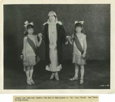 Elinor Glyn English Writer With Strange Vampire Girls Antique Photo • $45