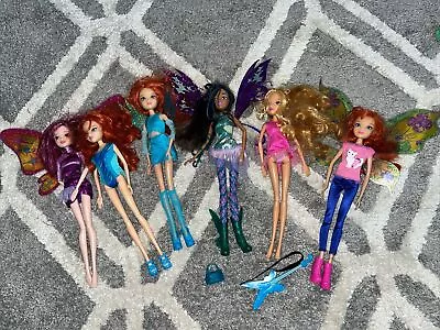 Winx Club Mattel Dolls Lot Of 6 Bloom Stella Musa Aisha Vintage • $164.99