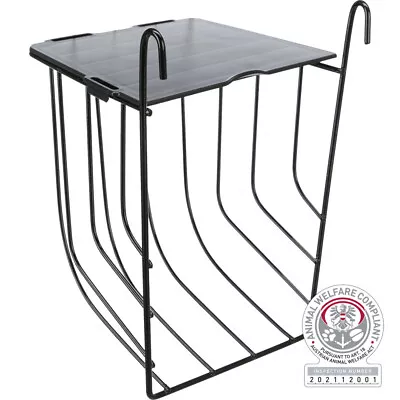 £9.99 • Buy Small Trixie Hook On Cage Hutch Run Bars Rabbit Guinea Pig Hay Manger Rack Lid 