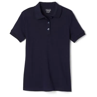 2-PACK - Girls' School Uniform Short Sleeve Polo Shirt - NAVY BLUE • $15.91