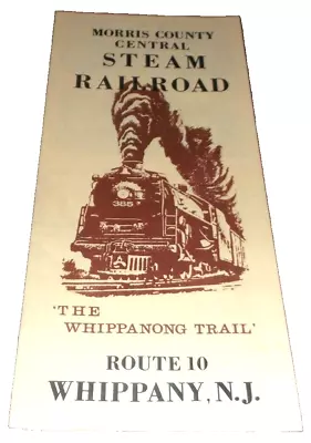 Morris County Central Steam Railroad Brochure  • $25